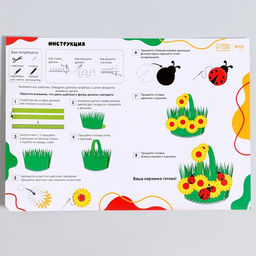 Набор для создания корзинки из фетра на пасху «Божьи Коровки»