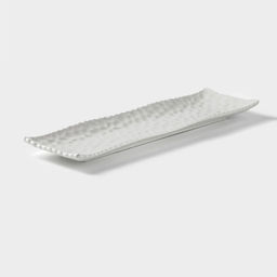 Блюдо сервировочное «Воздушность», 35.5×10.5×2.5 см, керамика, белое