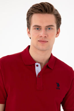 Erkek Regular Fit Polo Yaka Bordo Basic Ti__rt Sepette S_rpriz _ndirim - U.s. polo assn фото 2