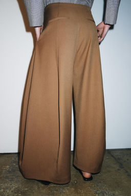 ZW COLLECTION VOLUME WIDE-LEG TROUSERS - Zara фото 11