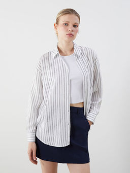?izgili Oversize Kad?n G?mlek