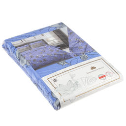 Пододеяльник Евростандарт на пуговицах Цветы сакуры лавандовый 220х215см, бязь Комфорт 121г/м2, хлопок 100%, упаковка классическая ПВХ 28х41см, Домашняя мода (Россия)  фото 2