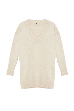 TRENDYOLMILLA Antrasit Mini Triko Genis Kal?p Yumusak Dokulu Elbise TWOAW24EL00086 фото 29