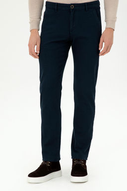 Мужские темно-синие брюки из плотной ткани/чиносы - U.s. polo assn фото 2
