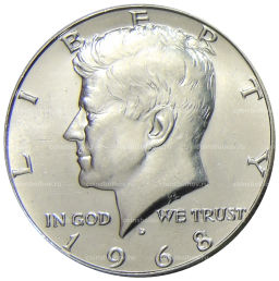 1/2 доллара (50 центов) 1968 года D США