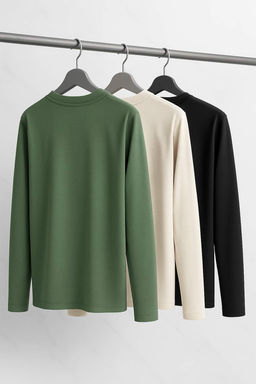 TRENDYOL MAN Siyah-Lacivert-Antrasit Regular/Normal Kesim 3lu Paket Basic %100 Pamuk Tok T-shirt TMNAW21TS0197 - Trendyolmilla фото 44