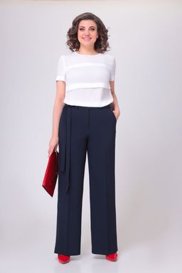 Блуза Swallow 803.2 черный+серебряный узор фото 385