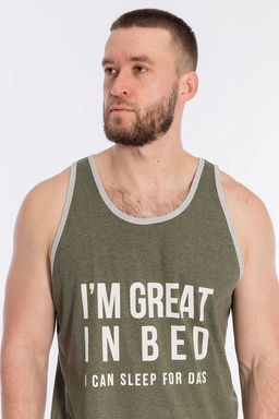 Костюм (майка+шорты) М122033Пб Хаки - Елена фото 6