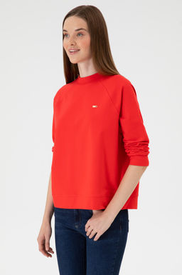 Kad_n K_rm_z_ Basic Sweatshirt Sepette S_rpriz _ndirim - U.s. polo assn фото 3