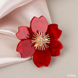 Брошь Цветок / 4923 R /уп 12/