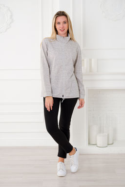 Толстовка женская из футера 2-х нитка Ирма зебра - Амадэль фото 4