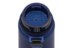 Бутылка для воды 1,5 л 10*10*28,5 см "Style Matte" с углублениями д/пальцев темно-синяя