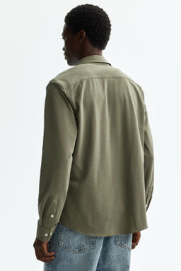 Camisa en tejido el?stico multidirecci?n Slim Fit - H&m фото 8
