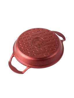 Омлетница без крышки 20х3,7 см (0,9 л) с АПП, цвет:бордровый металик, арт. 2050-MBRD-20. - D.L.K. фото 3