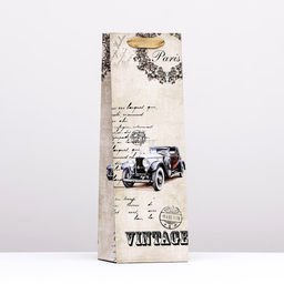 Пакет под бутылку VINTAGE, 12 x 36 x 9 см