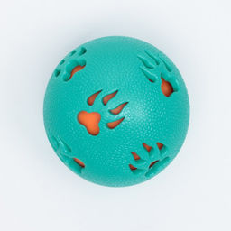 Мяч двухслойный из TPE-пластика, 7,5 см, бирюзовый - Пижон фото 2