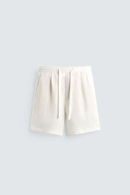BERMUDA RELAXED FIT 100% LINO / Blanco - Zara фото 6