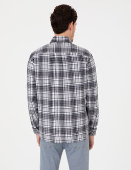 Lacivert Klasik Yaka _ift Cepli Regular Fit G_mlek Ceket
