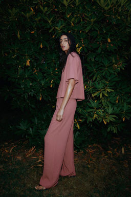 CREASED-EFFECT SHORT SLEEVE SHIRT - Zara фото 11