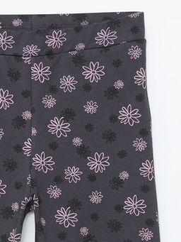 Beli Lastikli ?i?ekli ?spanyol Pa?a K?z ?ocuk Tayt - Waikiki фото 2