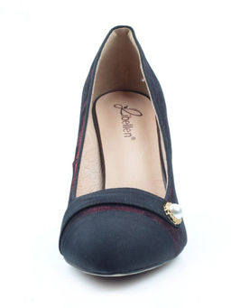 06-D607-81-2 BLACK/RED Туфли женские (натуральная кожа)