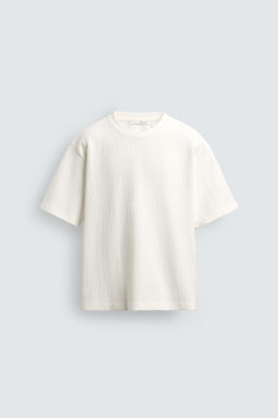 TEXTURED RELAXED FIT T-SHIRT - Zara фото 6