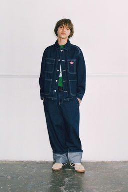 DENIM JACKET WITH LABEL