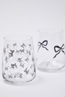 Trendyolmilla Home 4lu Siyah Fiyonk Bask?l? Bardak Seti TPHSS25BRD00005 фото 2