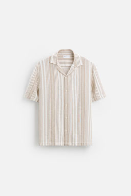 STRIPED TEXTURED SHIRT - Zara фото 6