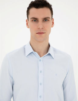 A__k Mavi Slim Fit Arm_rl_ Uzun Kollu G_mlek - Pierre cardin фото 2