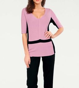 Пуловер, розово-черный - Ashley brooke фото 5