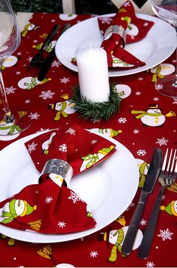 Дорожка на стол из рогожки 145x45 Happy Fox Home  фото 53