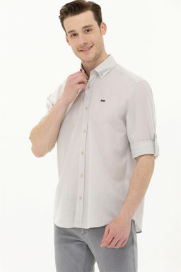 Мужская рубашка с длинным рукавом Stone Неожиданная скидка в корзине - U.s. polo assn фото 2