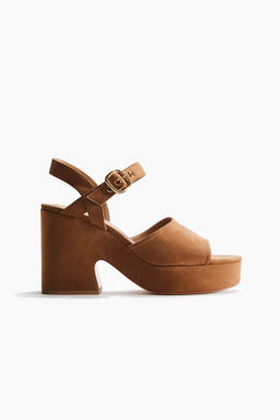 Sandalias de plataforma con tac?n de bloque