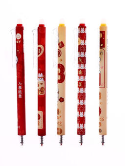 Цена за 6 шт. Ручка гелевая автоматические стираемые чернила, 0.5 мм, стержень синий, Мишка, МИКС - Simaland фото 2