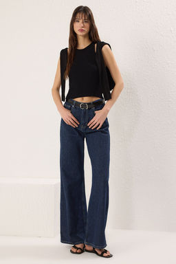 Ekru Fitilli Basic Triko Bluz TWOSS25BZ00489 - Trendyolmilla фото 5