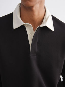 Polo Yaka Erkek Sweatshirt