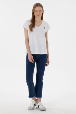 Kad_n Beyaz Basic Ti__rt Sepette S_rpriz _ndirim - U.s. polo assn фото 5