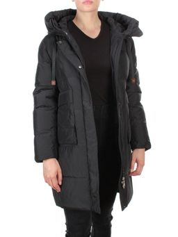 8966 BLACK Пальто зимнее женское CLOUD LAG CAT (200 гр. холлофайбер)