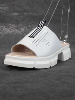 08-PED123-1 WHITE Босоножки женские (натуральная кожа)