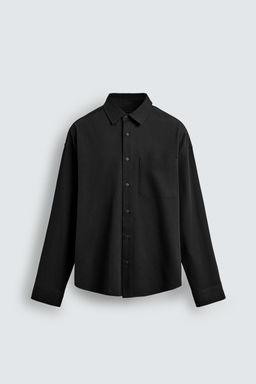 Рубашка Fluida Relaxed Fit черная