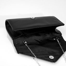 Сумка-клатч на клапане, цвет чёрный - Simaland фото 6