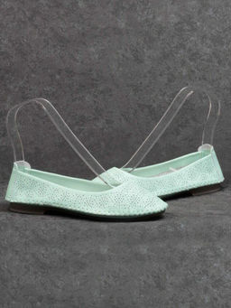 07-PDXL49-2 GREEN Балетки (натуральная кожа)