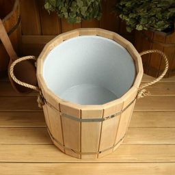 Запарник - ведро для бани и сауны, 15 л, липа, пластиковая вставка, «Добропаровъ»