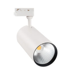 ULB-Q276 40W/3000К WHITE Светильник-прожектор светодиодный трековый. 3800 Лм Теплый белый свет (3000К). Корпус белый. ТМ Volpe.