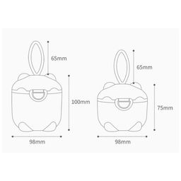 Контейнер для детского питания Мишка 1, 250 мл, розовый