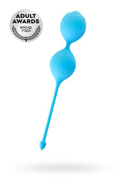 Вагинальные шарики TOYFA A-Toys Trot, силикон, голубой, 19,5 см