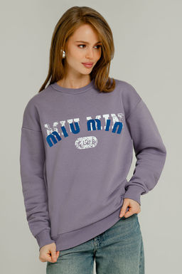 Арт. 15106 Свитшот женский 44-52 (5 шт) Цвет:сиреневый