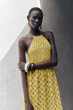 PRINTED MIDI DRESS - Zara фото 13