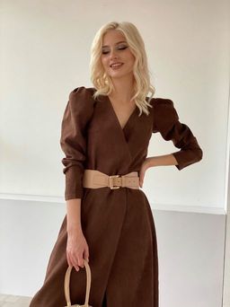 Платье с запахом черное - Martichelli фото 30